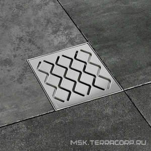 Душевой трап, 10,5*10,5, решетка нержавеющая сталь Ravak Универсал SN501/X01435