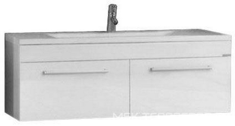 Тумба под раковину Мадрид М 120, с двумя выкатными ящиками, цвет белый ZZ