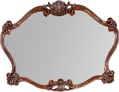 Зеркало прямоуг. в дерев. резной раме 92хh70см, (цв. ti moka), крепёж в компл.,  ZZ TW Collection Barocco 330 ti moka