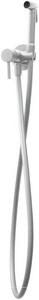 Смеситель совмещённый с гигиеническим душем, (готовый комплект: лейка, шланг мет 120см., скрытая часть), (металл цв.белый матовый),  Paffoni Tweet Round Mix ZDUP110BO