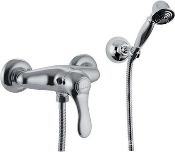 Смеситель для душа, (лейка д/д, шланг, кронштейн в компл.), (цв. хром),  ZZ Fima Carlo Frattini Bell F3305BR