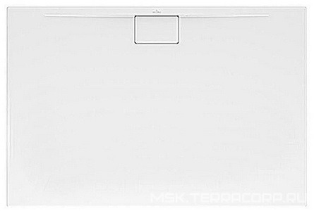 Поддон для душа 1200х800хh15мм, (крышка стока 90мм, цв.белый 01, в компл.), БЕЗ слива (сифона) арт.U90881299, (акрил цв.белый 01), Architectura Metalr Villeroy & Boch Architectura Metalrim UDA1280ARA215GV-01