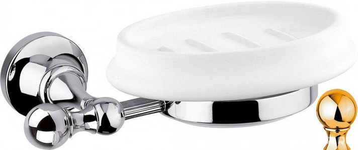 Мыльница настенная керамическая, (цв.золото),  ZZ Cezares Olimp OLIMP-SOD-03/24-M