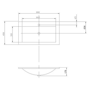 Раковина  80 см, цвет белый ZZ Aquaton Премьер 1A702831PR010