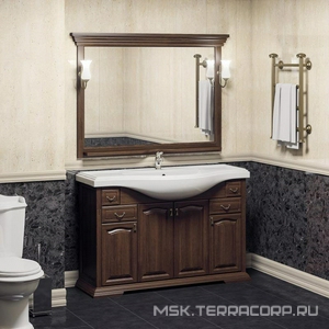 Тумба напольная  120, 1210x900x500 мм, цвет нагал, БЕЗ раковины Классик-Кировит 120(ном. n052326) ZZ Opadiris Риспекто Z0000009574