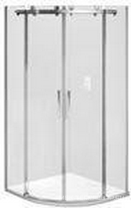 Душевое ограждение Galaxy R-TD-90-С-СН, двухстворчатое, стекло прозрач. профиль хром, без поддона ZZ Good Door GALAXY ГЛ00008