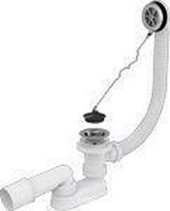 Сифон для ванны А501 с пробкой, хром AlcaPlast Универсал A501/AG210112160