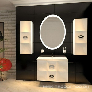 Зеркало Art 65 Light, с диодной подсветкой KL 1Marka Carre Carre / LED