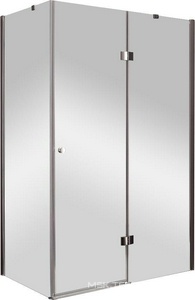 Душевой уголок 1200х800хh1950мм, прямоугольный, "Правый"/ "Левый" распаш. дверь, с неподв.стенкой (стекло прозр. 6мм, фурн/хром),  ZZ Cezares Verona VERONA-AH-1-120/80-C-Cr