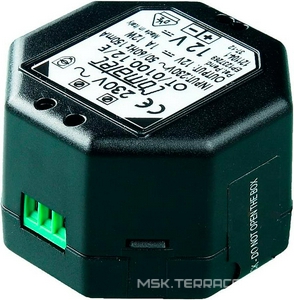 Трансформатор 230/12V, для подключения 1 панели смыва для унитаза или до 5-ти панелей смыва для писсуаров), TECE ZZ Tece TECEplanus 9810003