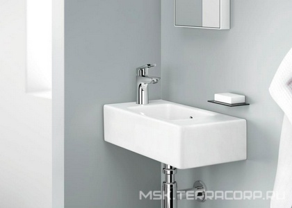 Смеситель для раковины, 100, с д/к, ручка петля, (цв.хром),  Hansgrohe Logis loop 71151000