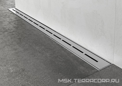 Сливной трап  850(внутр.и внешн.части), нержавеющая сталь  ZZ Ravak Runway X01388