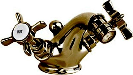 Смеситель для биде, с д/к, (цв. бронза),  ZZ Gaia Victoria RN 544 BR