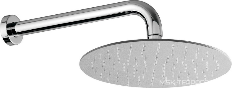 Душ верхний, стационарный, лейка круглая d 300мм, стеновой кронштейн 314мм, G1/2 (декор. накладка в компл), (цв. хром),  X-Change / Vela 3М ZZ 3M Showers 6512 CC