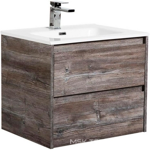 База под раковину подвесная с двумя выкатными ящиками, 710х460х515мм, без раковины, (цв.Pino Pasadena),  ZZ BelBagno Kraft KRAFT-700-2C-SO-PP