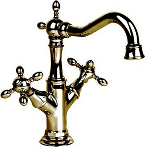 Смеситель для раковины, с д/к, (цв. бронза),  ZZ Gaia Chopin RN 634 BR