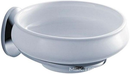 Мыльница настенная, хром/керамика  ZZ Iddis Leaf LEASBC0I42