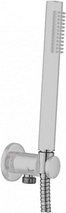 Душевой гарнитур, кругл., кронштейн совмещ.со шланговым соед., лейка д/д ручн., шланг 150см, (цв.хром), Cezares ZZ Cezares Универсал CZR-DEFA3-01
