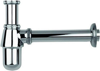 Сифон-стакан для раковины, 1 1/4, горизонтальная часть 225мм, (металл цв.хром), HG ZZ Hansgrohe Универсал 52053000