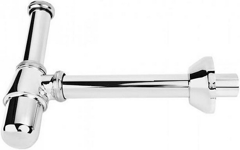 Сифон-стакан для раковины, 1 1/4, горизонтальная часть 225мм, (металл цв.хром), HG ZZ Hansgrohe Универсал 52053000