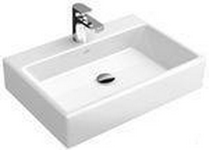 Раковина 600х420 мм для установки на столешницу, 1 отв. д/смес, с переливом (TitanCeram),  ZZ Villeroy & Boch Memento 2.0 4A0760R1