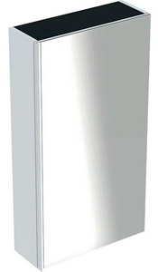 Шкаф подвесной 45хh82х17,4см, распашн.двеца, петли справа/слева (реверс), (фасад белое стекло, корпус белый глянцевый лак),крепл.в компл,ZZ Geberit Acanto 500.639.01.2