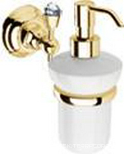 Дозатор для жидкого мыла настенный, (цв.гальван.золото/swarovski),  ZZ Nicolazzi Classica 1489 GB 34