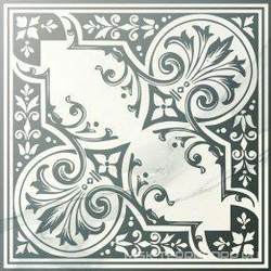 Muse White Silver Centro Brillo XX |59.2x59.2