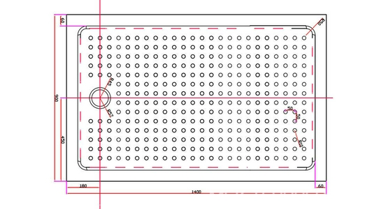 Поддон душевой 1400х900h150мм, прямоугольный, отв. слива 90мм, (сифон крышка цв.хром, мет каркас, ножки в компл.), акрил цв.белый, Cezares ZZ Cezares Универсал TRAY-A-AH-140/90-15-W