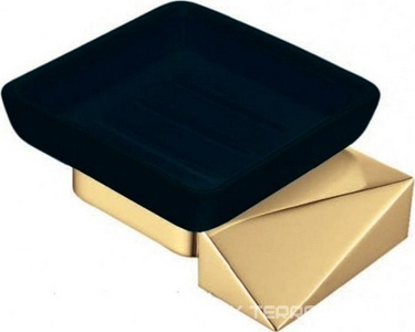 Мыльница подвесная, цв. золото+ черный ZZ Boheme New Venturo 10313--G-B