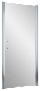 Дверь в нишу , 95x190 см, универсальное, ручка FLAT, профиль хром глянцевый, стекло сатин с покрытием QuickNano ZZ Vegas Glass EP EP 0095 08 10 QuickNano/ручка FLAT
