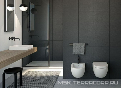 Биде подвесное, укороченное 35х48см, с 1 отв.д/смесит., хром. заглушка перелива, крепёж в компл., (цв.Gloss White),  ZZ Ceramica Cielo Enjoy EJBSR Gloss White