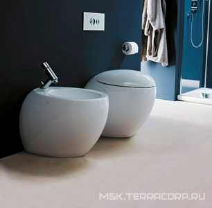 Биде напольное 39х58,5х41,5см, с 1 отв. д/смес., крепл. в компл., Alessi ZZ Laufen alessi 8.3297.1.400.304.1