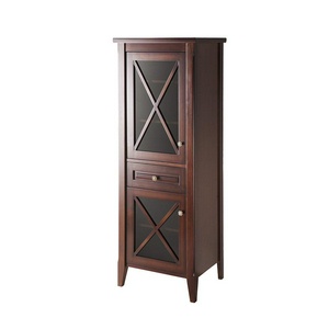 Пенал напольный 55,7х43,1хh161.5cм, 2 дверцы, 1 выдвижной ящик, левый, (цвет B-041, ручки B16B),   ZZ Caprigo Napoli 11250L  цвет B-041  ручки B16B