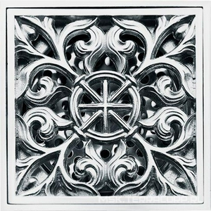 Трап сливной CANYON d40, с декоративной решеткой 100х100 мм, с мех-м обратным клапаном, хром XX Veragio Canyon VR.CAN-2061.CR