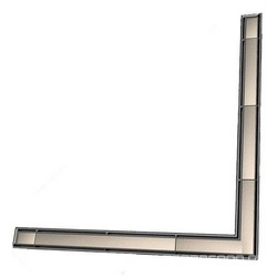 Основа под плитку для углового дренажного канала 1200х1200мм (нерж. сталь, прямая), Plate ZZ