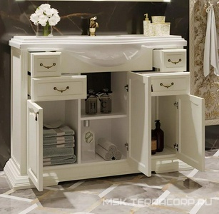 Тумба напольная  105, 1070*905*510мм, цвет слоновая кость, БЕЗ раковины Кировит- Классик 105 (арт. 4640021060926), ZZ Opadiris Риспекто Z0000006705