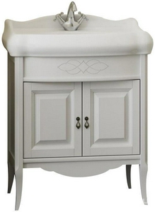 Тумба напольная  60, 600*912*535 мм, цвет белый без патины, БЕЗ раковины Виктория 60 ZZ Opadiris Лоренцо Z0000011068