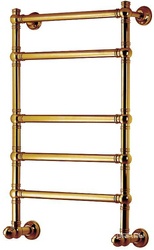 Полотенцесушитель 600(665)хh925х220мм, подвод воды int.550, (цв. бронза), краны, крепеж в комплекте (ГВС, 6 bar), Margaroli Armonia KL
