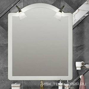 Зеркало  90, 900*1100*22 мм, без светильн. ном.98640, крепеж в комплекте, цвет слон.кость ZZ Opadiris Виктория Z0000012695