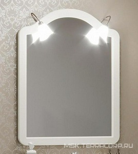 Зеркало  90, 900*1100*22 мм, без светильн. ном.98640, крепеж в комплекте, цвет слон.кость ZZ Opadiris Виктория Z0000012695