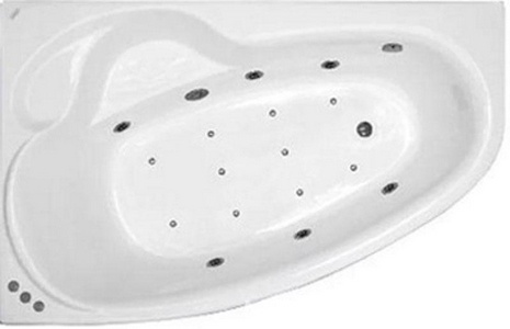 Ванна  R(правая) 170х110х58,5см, гидро+аэро+спина+ноги4 +хромтерапия, эл.кнопки GNT Bronze,эл.цифр.контроллер(каркас,экран,сифон)цв.бронза ZZ Thermolux Talia Talia 170x110  (правая) гидро +аэро +спина +ноги4 +хромтерап