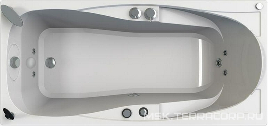 Акриловая ванна Radomir Парма-дона Релакс Chrome 180x85 L, с пультом| 180x85x46