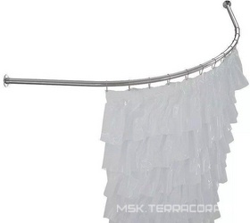 Карниз для ванны Capri 160*100, дуга нерж.ст. ZZ