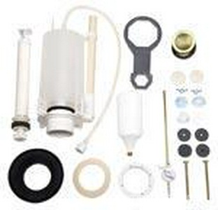 Механизм двойного смыва для бачка "Моноблока", (кнопка смыва цв. золото),  ZZ TW Collection Bristol 75991gold