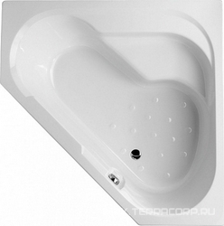 Акриловая ванна BAIN DOUCHE,145x145 угловая, правая (БЕЗ каркаса, слива-перелива и панели) ZZ
