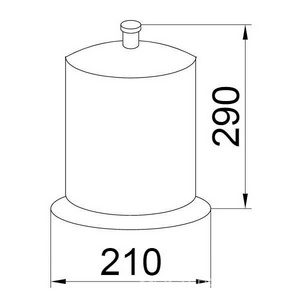Ведро напольное, хром ZZ Boheme Puro 10708