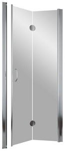 Дверь в нишу , 70*190 см, складная, духсекционная, правая, профиль хром глянец, стекло прозрачное ZZ Vegas Glass GPS GPS 0070 08 01