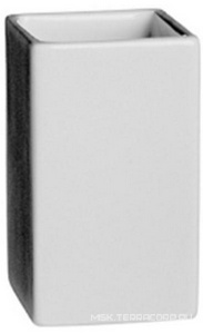 Стакан 7х7хh12см, настольный (матовая белая керамика),  ZZ Fantini Young 96 P3 7631