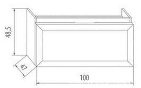 База подвесная 100х47хh48,5см, 1 выдвижной ящик (БЕЗ раковины 101см, цв. белый),  ZZ Eban Paola FBSPA100-BA bianco assoluto